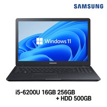 삼성전자 중고노트북 삼성노트북 NT501R5A 상태좋은 최강 중고노트북, WIN11 Pro, 16GB, 256GB, 코어i5 6200U, BLACK