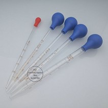 미니 계량 비중 눈금 비커 컵 고무 헤드가 있는 유리 피펫 드로퍼 트랜스퍼 Vol05 ml 1ml 2ml 3ml 5ml 10ml 2 개 4, 3ml 2pcs