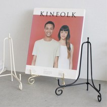 접이식 잡지꽂이 카달로그꽂이 진열대 카페 브로셔거치대 책 철제랙 브로셔, 아이보리