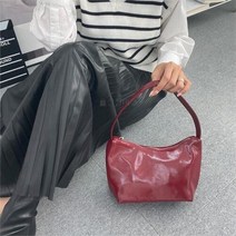 다잇템 여자 캐쥬얼 스트랩 어깨 자크 유광 토트백 (9082722)