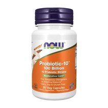 NOW 푸드 프로바이오틱스 10균주 1000억 CFU 30베지캡슐, 30 Veg Capsules