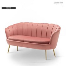 원룸쇼파 일인소파 작은쇼파 접이식 더블 꽃잎 모양의 대형 소파 북유럽 간단한 현대 거실 안락 의자 라이트 럭셔리 의류 매장 미용실 레저, Rouge+한 좌석