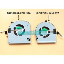 [해외] 오리지널 노트북노트북 CPU 냉각 팬 DELL ALIENWARE M15X 15 R3 R4 P69F 07 FRVC EG75070S1C260S9A EG75070S1C270S, 상세내용표시, 1Pair