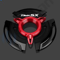 nmax pcx 호환슬라이더 프론트 리어 머플러 가드 YAMAHA TMAX 530 SX T CNC 엔진 스테이터 가드 커버 프로, 04 Red Black