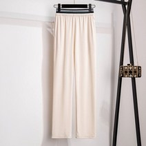 하체비만 바지 대형 캐주얼 블랙 베이지 메릴 통큰바지 여성 특대사이즈 6XL이상