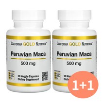 [1+1] CGN 캘리포니아골드뉴트리션 마카 500mg 90베지 캡슐 maca 페루마카 뿌리, 90정