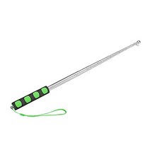uxcell 5.25ft/１.6m Telescopic Handheld Flagpoles Stainless Steel Telescopic Guide Flag Pole Sponge H, 1