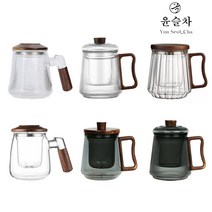 윤슬차 원목 머그컵 홈카페 유리컵 대용량 카페머그잔, 원목 티머그01_(500ml)