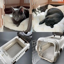 릿첼 캠핑캐리 이동장 고양이 강아지 애견 이불 방석 쿠션 담요, 기모 쿠션 S