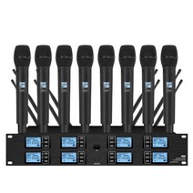 전문 UHF 무선 마이크 8 채널 핸드 헬드 LAVALIER 무대 공연 회의, Handheld microphone