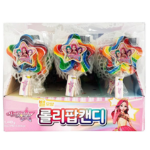 시크릿쥬쥬 별모양 롤리팝 캔디 24p, 60g, 24개