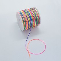[비즈엔케이] 혼합색상 0.8mm 나이론 매듭실 판매단위 10M(미터), 1개