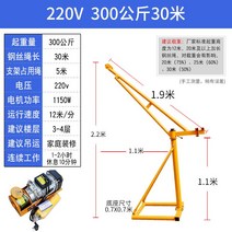 호이스트 크레인 윈찌 전동 1T 윈치 우인치 기중기 체인 유압, 42. 220V300kg 30m