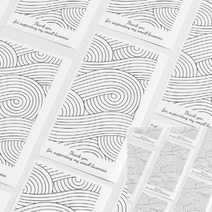 TWKL 패턴 감사 세로 스티커 기하학