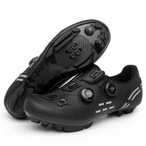 DOULIYA 2022 mtb 클릿슈즈 산악 자전거 신발, 43(275mm), 검은 색