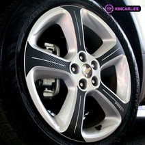 [JR SHOP] 2015 트랙스 18인치 튜닝 19인치 휠스티커 악세사리 용품, [선택] 18인치_헤어라인블랙