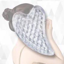 종아리 뭉친 어깨 얼굴 마사지 괄사기 림프선 림프, 투명(괄사 10056), 1개