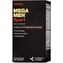 GNC 메가맨 스포츠 퍼포먼스 남성종합비타민 180개 지엔씨, 90카운트(1팩)