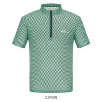 레드페이스 흡습 속건 기능이 우수함 통기성이 좋은 남성용 아이스 냉감 반팔 집업 티셔츠