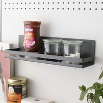 자석 철제선반 현관문 냉장고 부착 못안박는 선반*SB*13035EA, 그레이