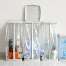 봉투 거치형 분리수거함 대용량 재활용 쓰레기통, 분리수거함 2개 x 62막 봉투(흑/50장), 50개