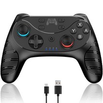 스위치 컨트롤러 닌텐도 Sefi탑her 블루투스 컨트롤러 Gam패드 Joy패드 와 호환되는 무선 프로 PC 자이로 축 터보 및 듀얼 진동 지원 충전 케이블 포함