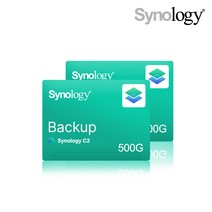 Synology C2 Backup 개인용 500GB 라이센스 1년 패키지 백업 및 복구시놀로지 복구 55759, C2 Backup 개인용 500GB 1년
