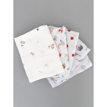 꿈두부 자체제작원단 디자인 인견 거즈 블랭킷 아기이불 S사이즈