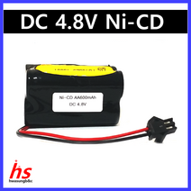 PORESO 4.8V AA 600mAh JST-2P SM-2P 2X2 니카드 Ni-CD 수신기 RC RC카 탱크 배터리 건전지 충전지