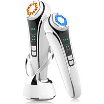 RF 무선 주파수 얼굴 리프팅 EMS 마이크로 전류 LED 광자 회춘 미용 장치 피부 탄력 마사지, White