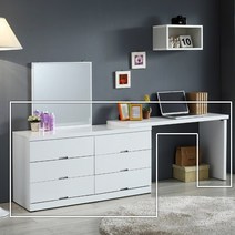 우아미아이 [우아미가구]벨라 3단와이드 멀티콘솔, 색상_오크화이트