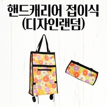 핸드캐리어 접이식 32x14x60cm 시장가방 장바구니 폴딩 쇼핑카트 손수레 마트바구니 시장 쇼핑카트 네모 구르마 소