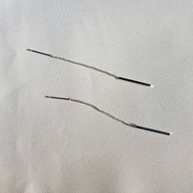 전체 순 은 925 바 드롭 은 귀걸이
