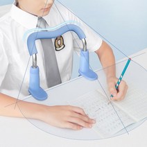 초등학생 중학생 책상에 기대지않고 바른자세 가슴지지대
