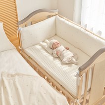 에시앙 아기침대가드 모데즈 누빔 범퍼쿠션 (솜포함) (디자인선택), 아이보리, S