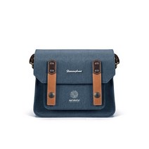 할렘버니 해링본 빈티지 카메라 가방 미니 - 후지 XS10 라이카 Q 소니 A7C용, 네이비-미니폴리에스터 2607 NAVY