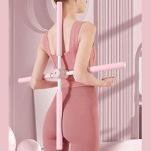 캐리 밸런스바 바른자세 요가 스트레칭봉, 크림핑크
