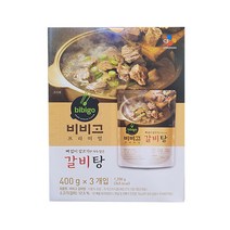 비비고 갈비탕, 400g, 3개