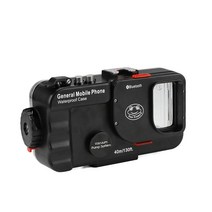 스마트폰 수중카메라 40미터 방수하우징전기종 호환, 화이트