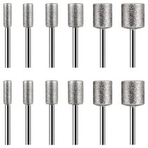 돌조각 세트 바위 유리 도자기에 대 한 다이아몬드 버 비트 Dremel 로타리 도구, 01 silver