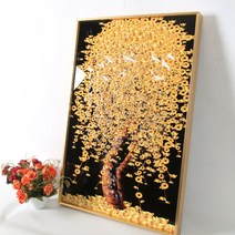 현관 거실 풍수 돈 들어오는 황금 돈나무 액자 그림