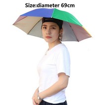 안전모 햇빛가리개 그늘막 그늘막 썬캡 여름 자외선차단 우산 낚시 모자 멋진 보호소 우산 방지, 수박