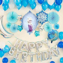 다양한 캐릭터 생일파티 세트 생일파티 13종 캐릭터 풍선 세트, 겨울공주 세트
