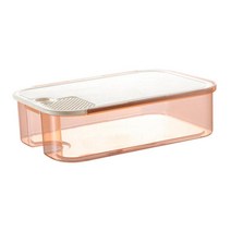 준비 컨테이너 과일 컨테이너 여행용 뚜껑이있는 다기능 북유럽 식품 보관 용기 냉장고 주최자 가정용 주방, 주황색, PP, 1개