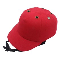 GHSHOP 안전 범프 캡 머리 보호대 충격 방지 작업장 작업장 모자, 코튼 ABS, 레드
