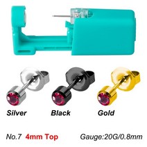 천공기 PHC파일 펀칭기일회용 무균 귀 네일건 1 개 가정용 피어싱 건 휴대용 건 그룹 도구 여성 및 남성