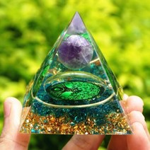 천연석 원석 차크라 자수정 파워스톤 자연 호랑이 눈 orgonite 피라미드 치유 결정 에너지 생성기 reiki 승수 오르곤 명상 stone5x5