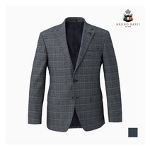 인디안 BRUNO BAFFI 그레이 클래식체크 조직 정장 자켓_MAEFFWF8111