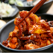 쭈꾸미볶음 매운맛 밀키트 300g 사리3종세트 주꾸미볶음 캠핑 안주 밀키트 낚시 여행 술안주 야식, 4개