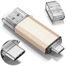 THKAILAR USB C 플래시 드라이브 64GB 128GB 256GB 512GB 2인치 원 OTG 30 썸 메모리 스틱 비즈니스 여행자용 외부 저장 데이터와 함께 작동 (64G, 64GB_gold